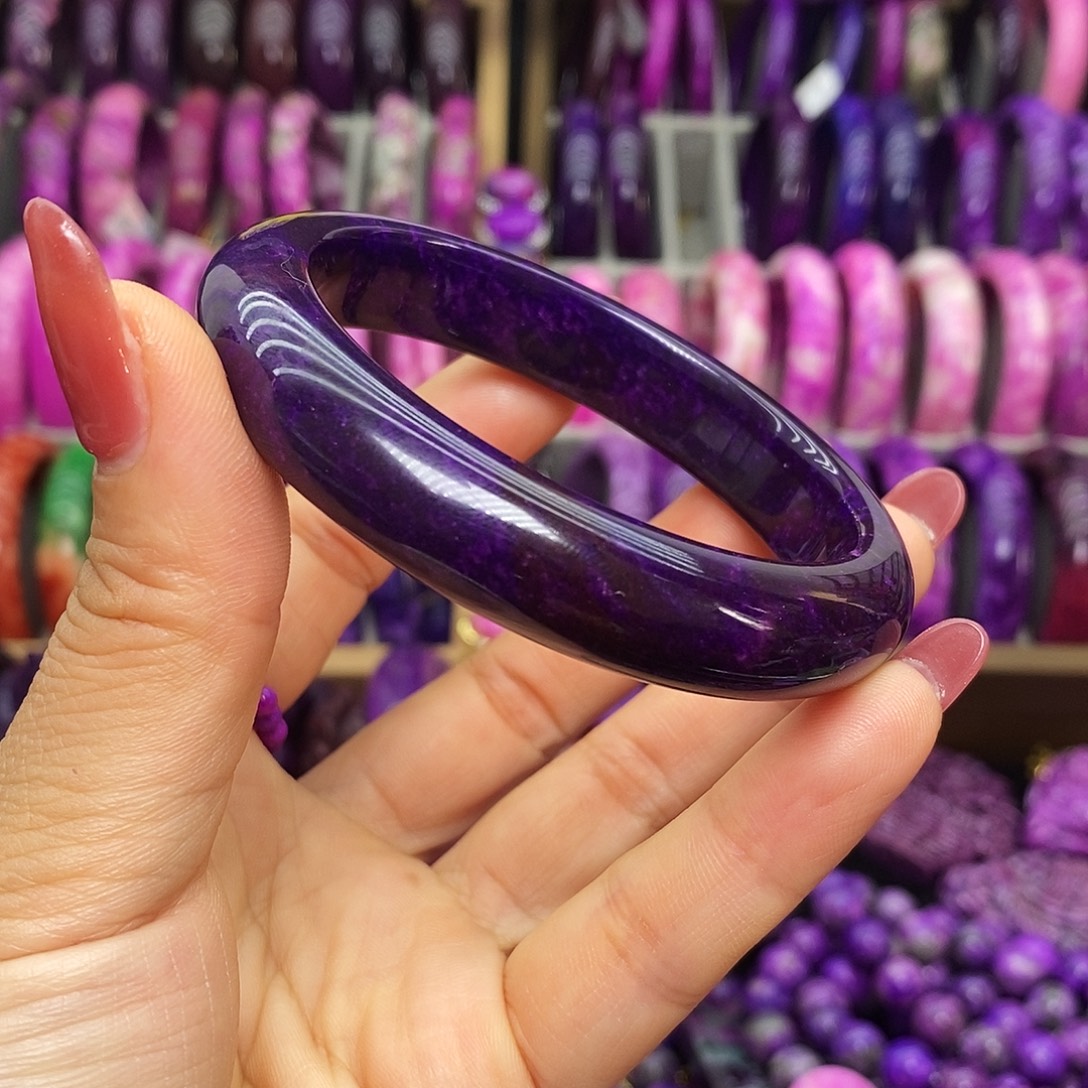 Y***~珐琅非金属帝王紫手镯