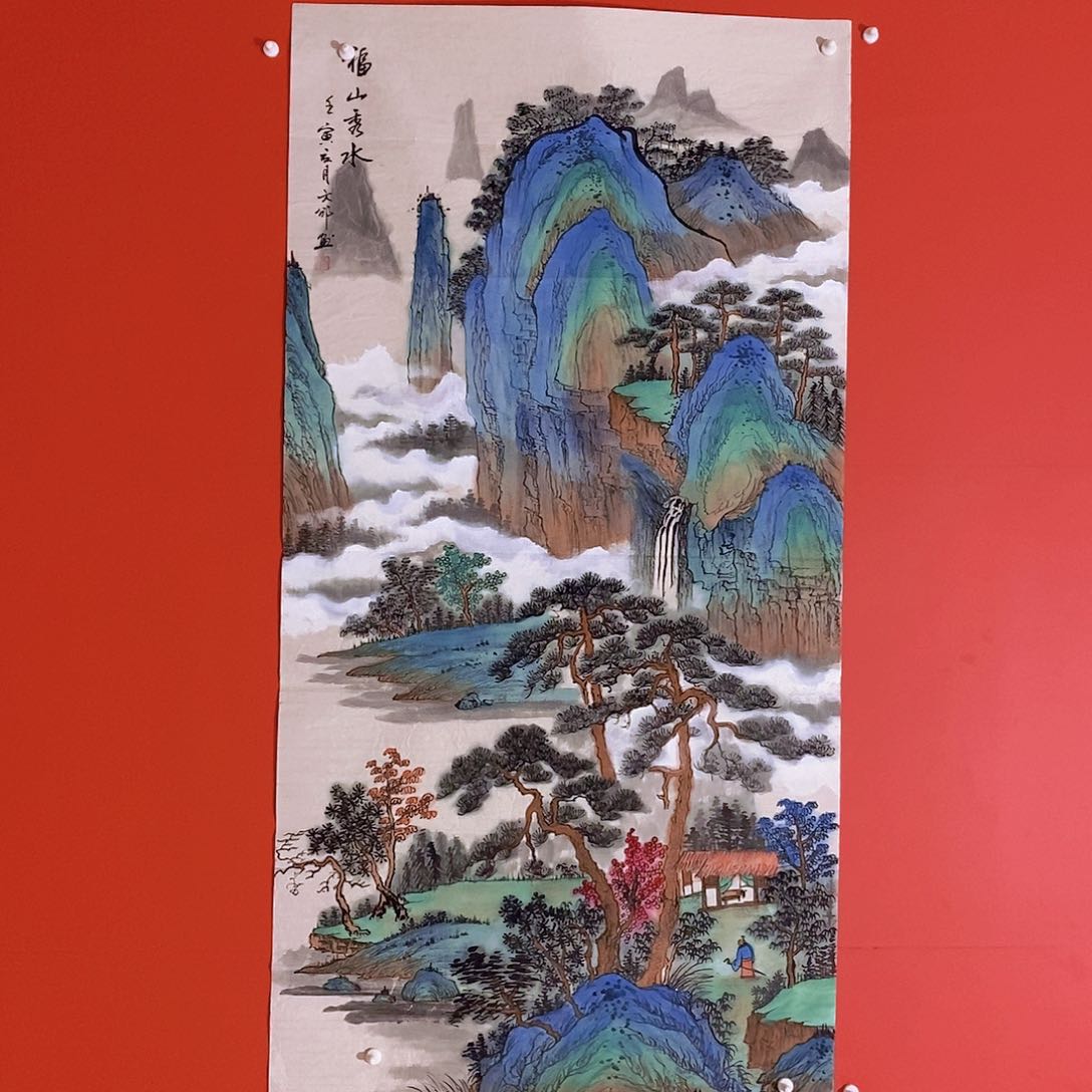 国画山水花鸟国画作品
