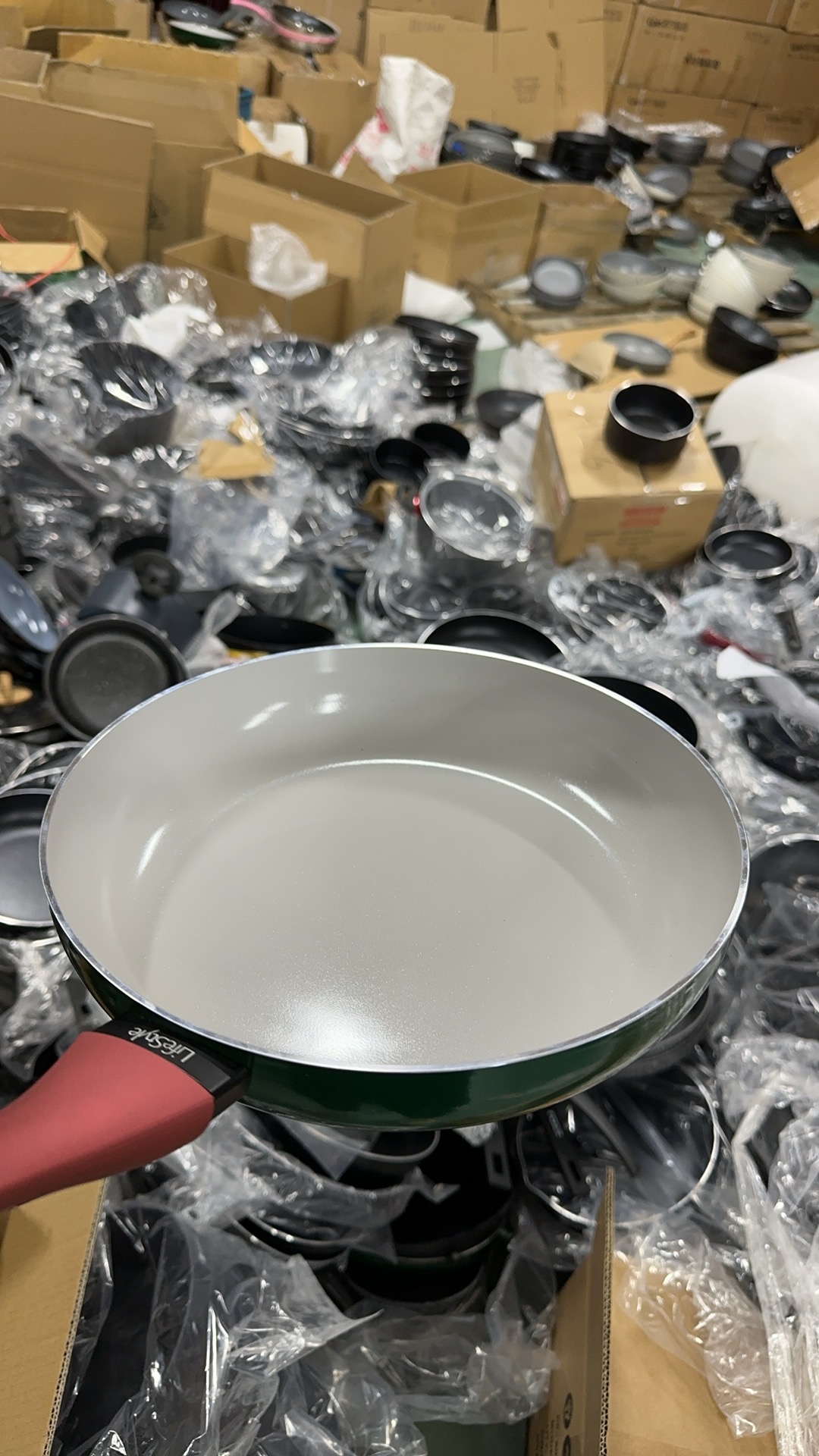 A74炒锅煎锅不粘锅口径28高度5 外贸尾货部分微瑕，介意勿拍