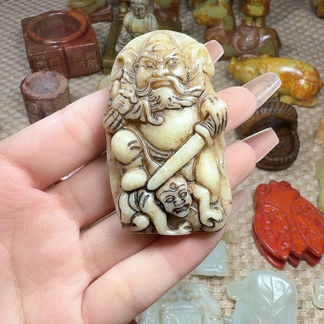 白玉菩提吊坠挂件