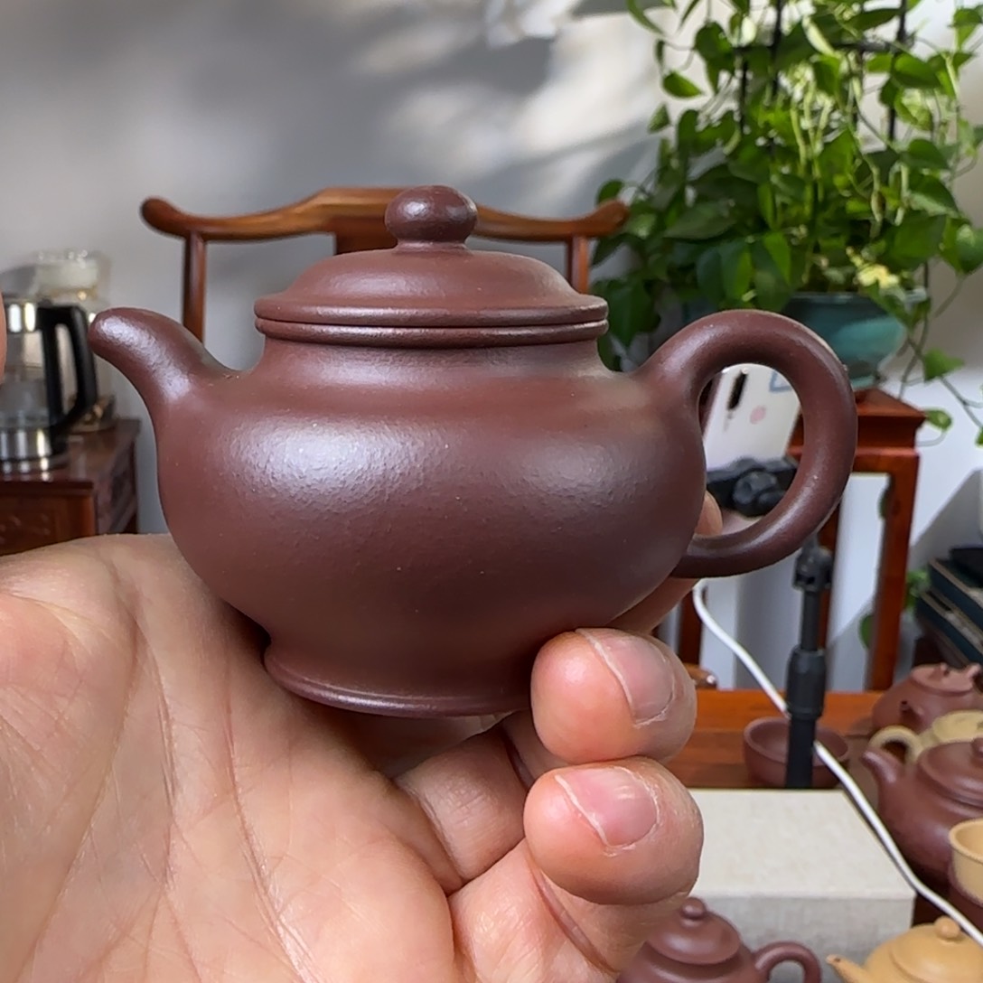 紫砂茶壶岁***好缀只紫泥