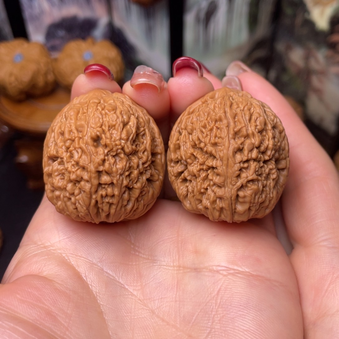 文玩核桃把件33大蒜头