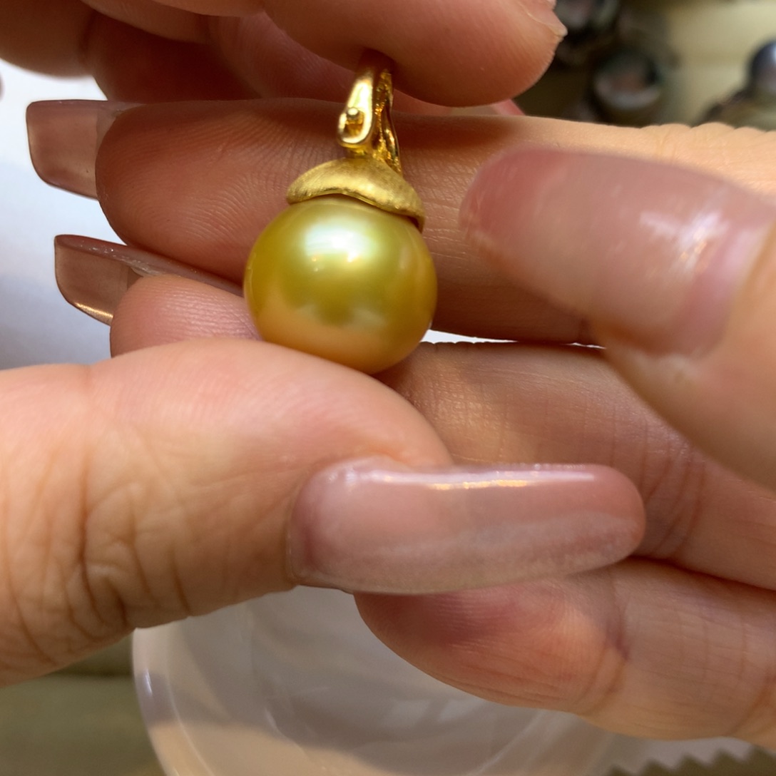 颈饰银S925镶嵌海水珍珠