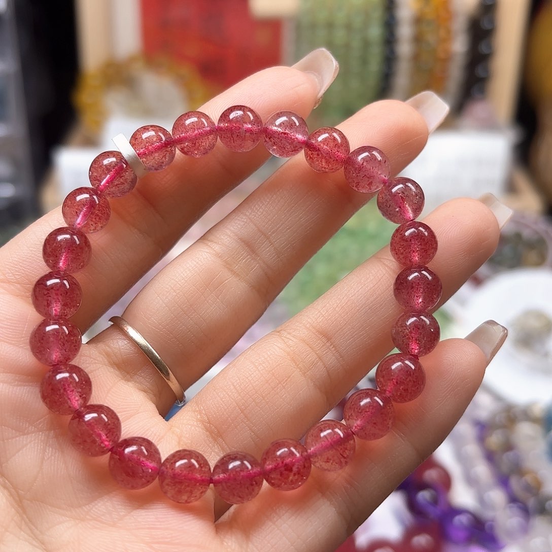 水晶手链未镶嵌草莓晶8