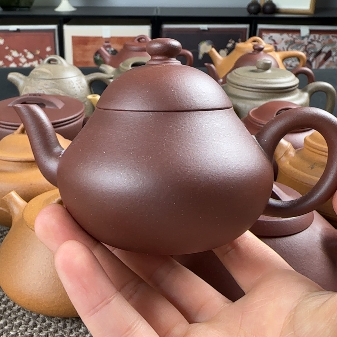 谷***谷紫砂茶壶微瑕梨形