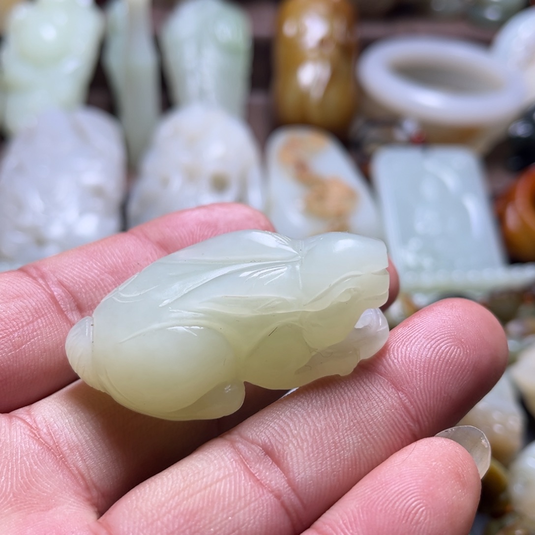 和田玉未镶嵌挂件