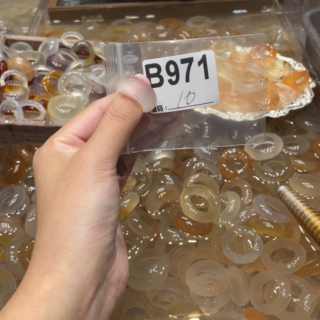 玛瑙/玉髓未镶嵌戒指971