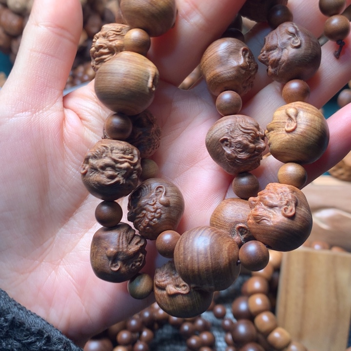 檀香木手串/手链老山檀香十八罗汉