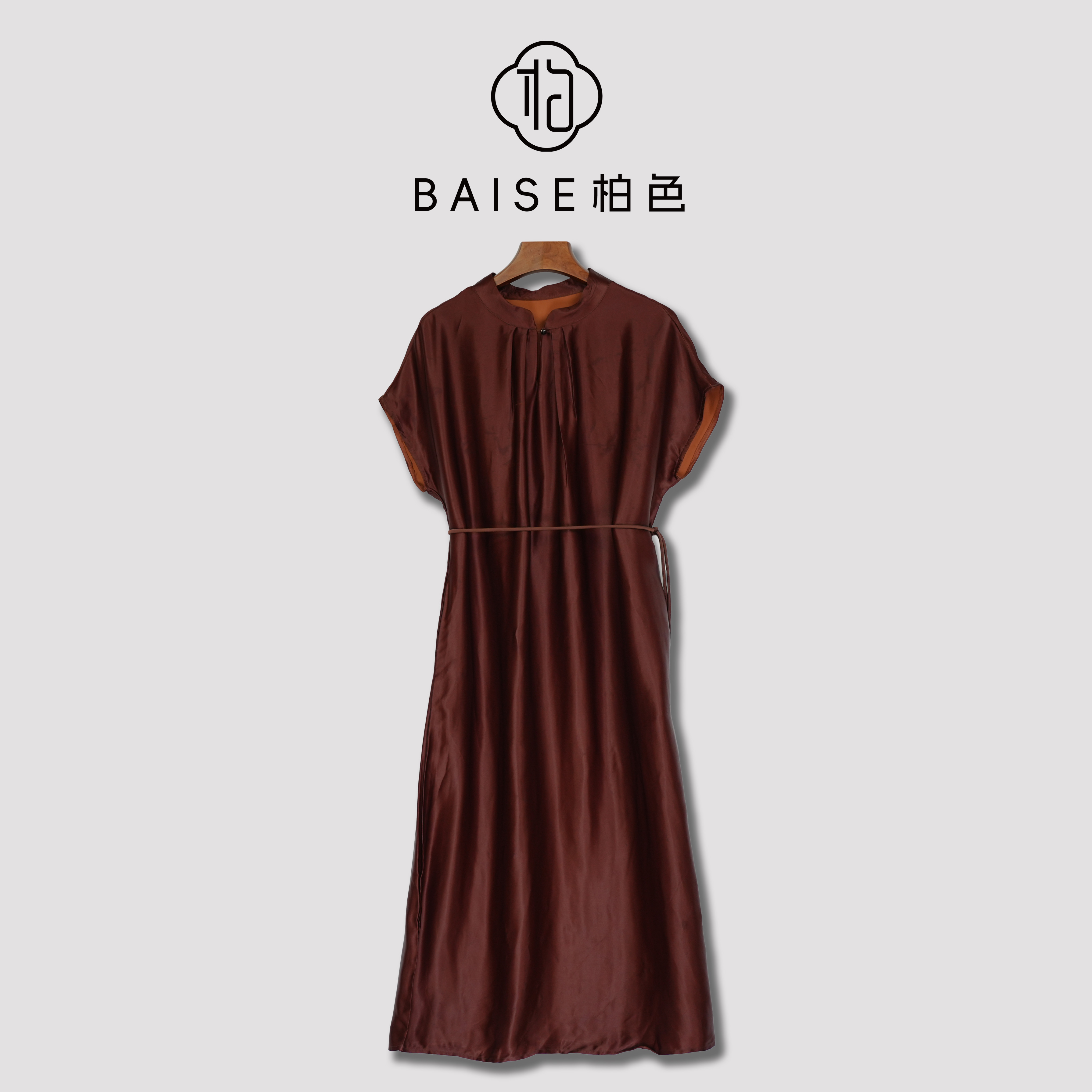 中式复古斜襟盘扣传统改良夏季女装宽松气质连衣裙00462