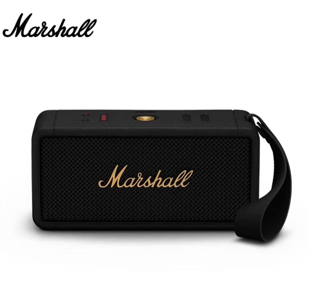95新 MARSHALL （马歇尔）MIDDLETON 便携式蓝牙家用户外防水音响 