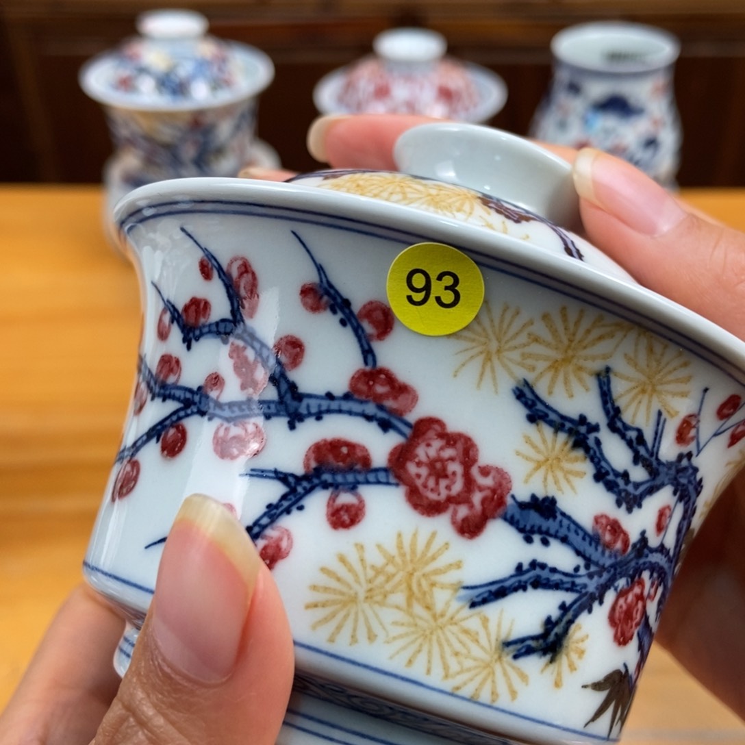 手绘现代茶具非古董