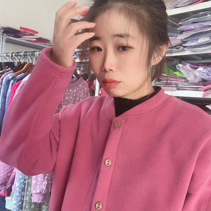 棉120斤加绒保暖开衫