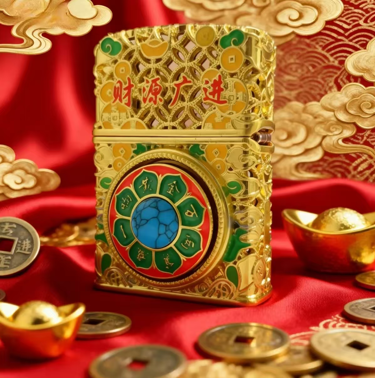 高端25款重甲金算盘煤油机貔貅