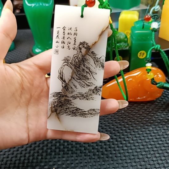 寿山石印石书签章