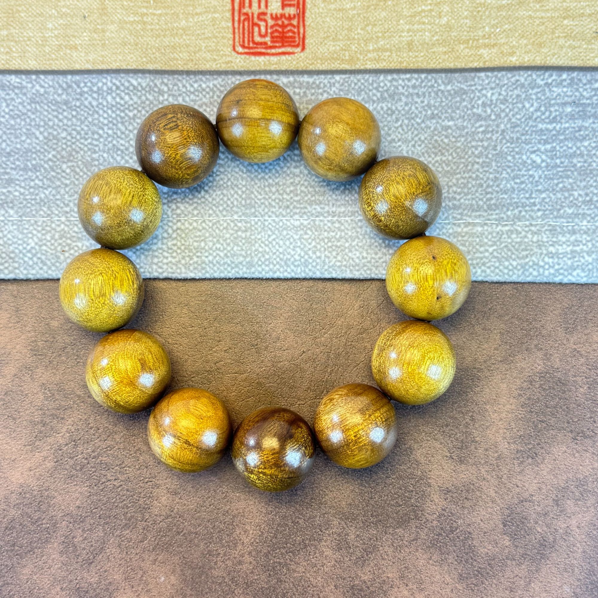 金丝楠 20mm 单圈经典圆满 手串念珠【无礼盒】