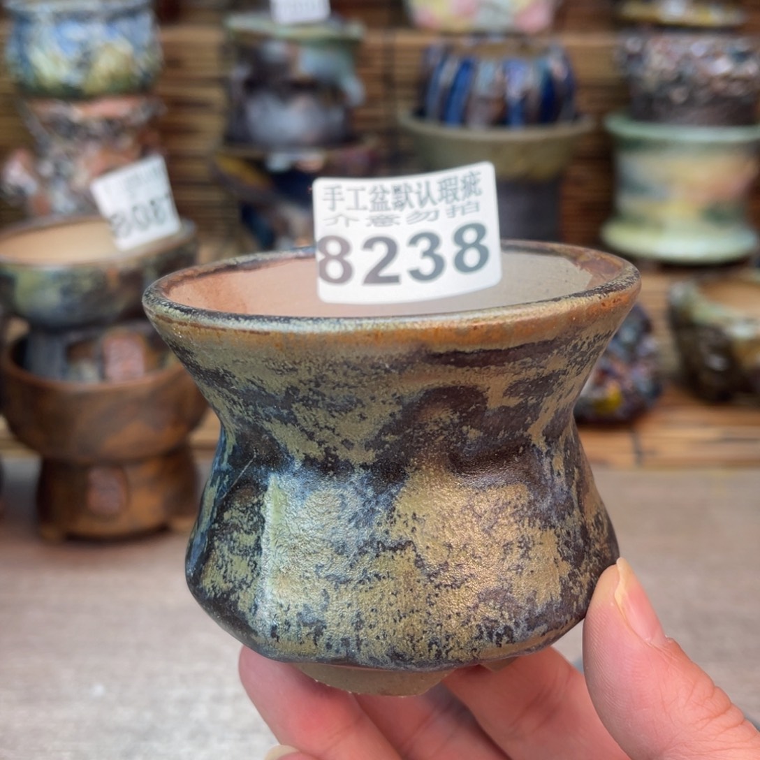 手工花盆默认瑕疵完美者勿拍