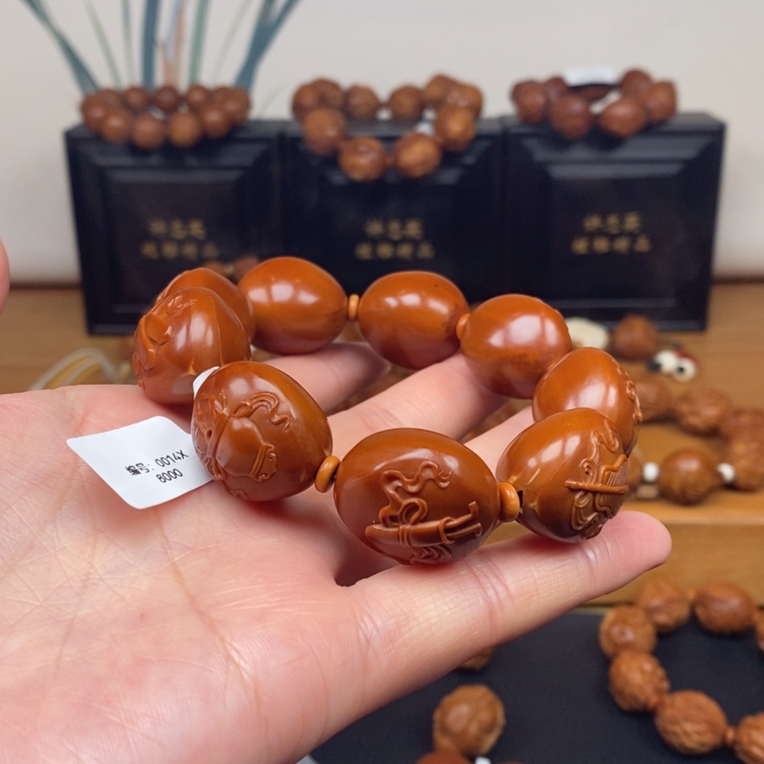 手串橄榄核顾志东老师暗八仙