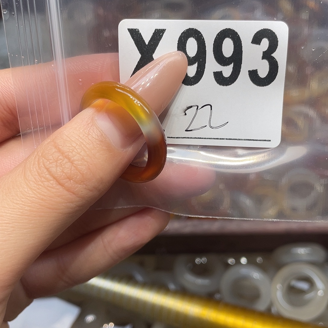 玛瑙/玉髓未镶嵌戒指993