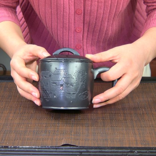 茶杯紫砂高货放漏