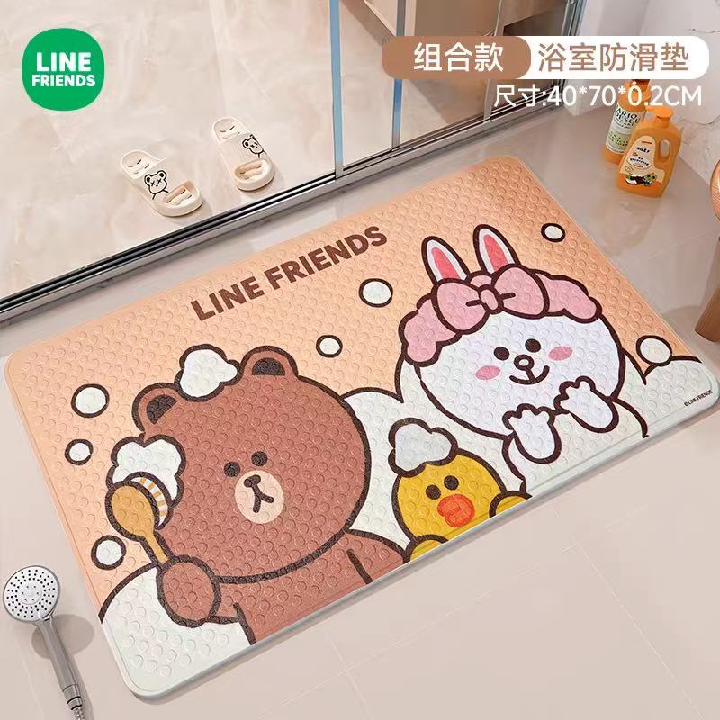 M651 浴室防滑垫子家用卫生间耐脏硅胶垫组合款防滑垫