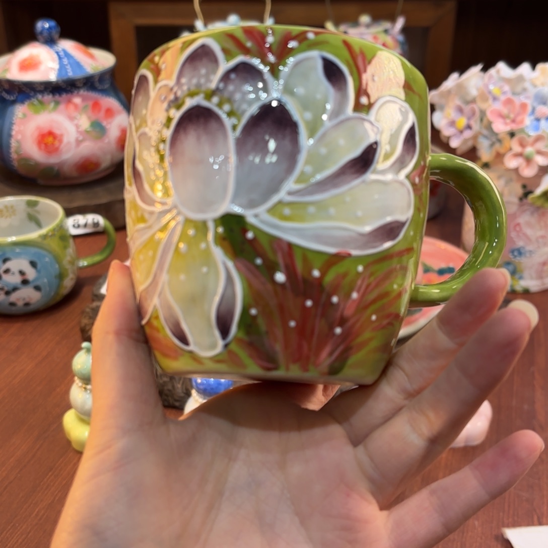 景德镇手绘高温釉下彩陶瓷茶具