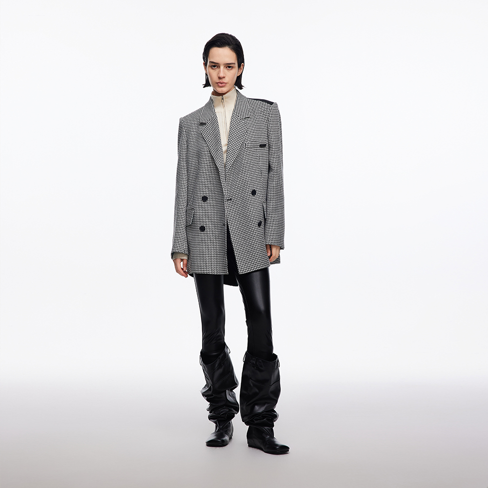 DI.AD 宽松廓形长袖西装外套女2024冬季新款小众设计感西服上衣