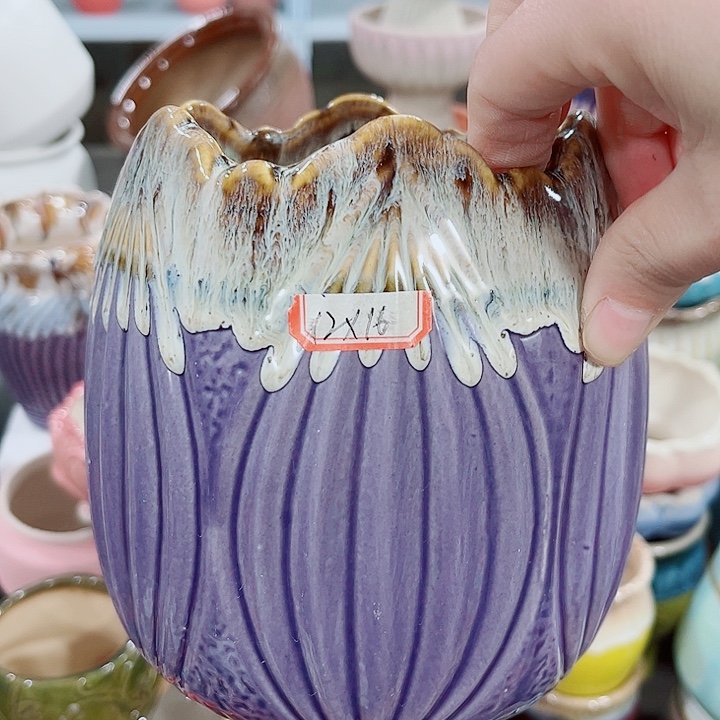 多肉陶瓷花盆满10元包邮