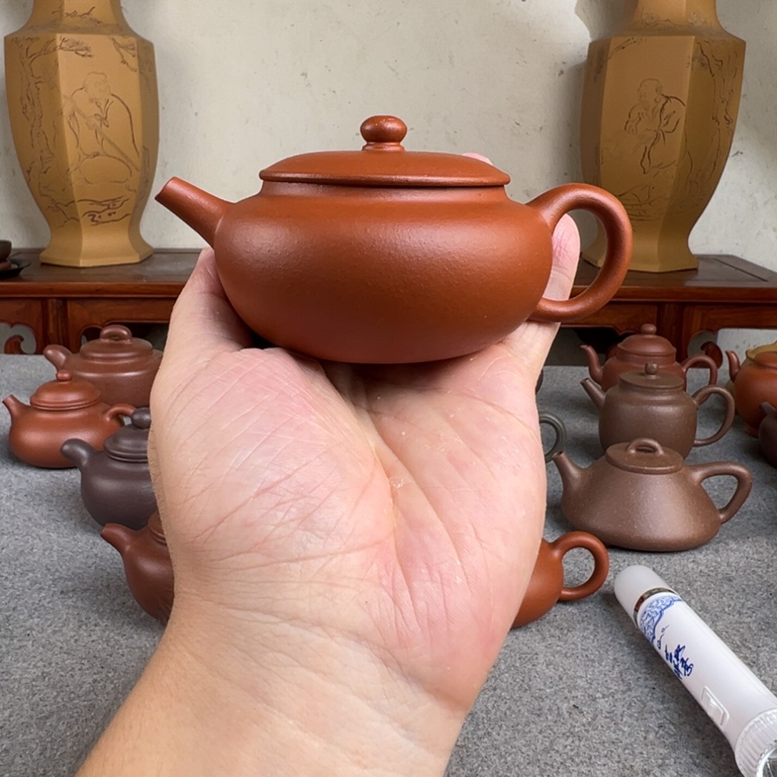 平盖圆珠 红泥 半手工