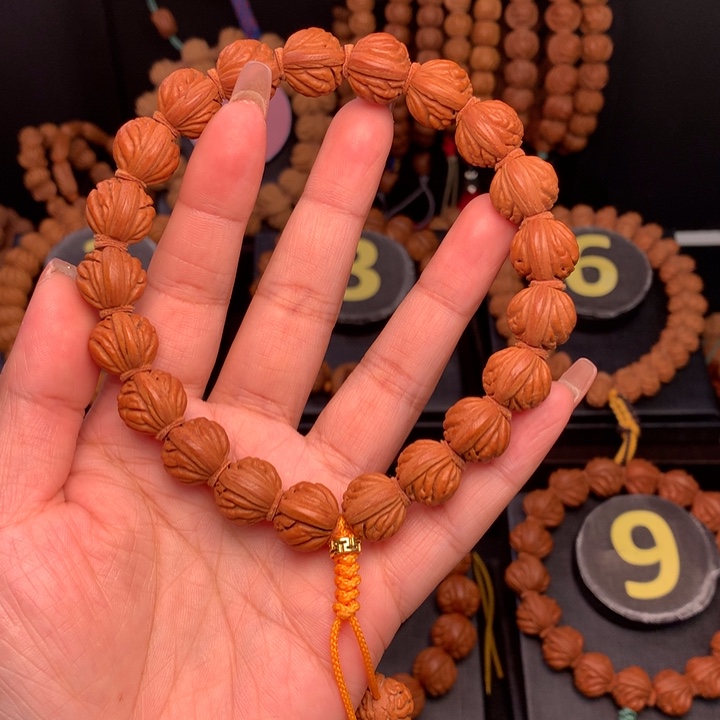 桃核吊坠1.4野生火麒麟手串