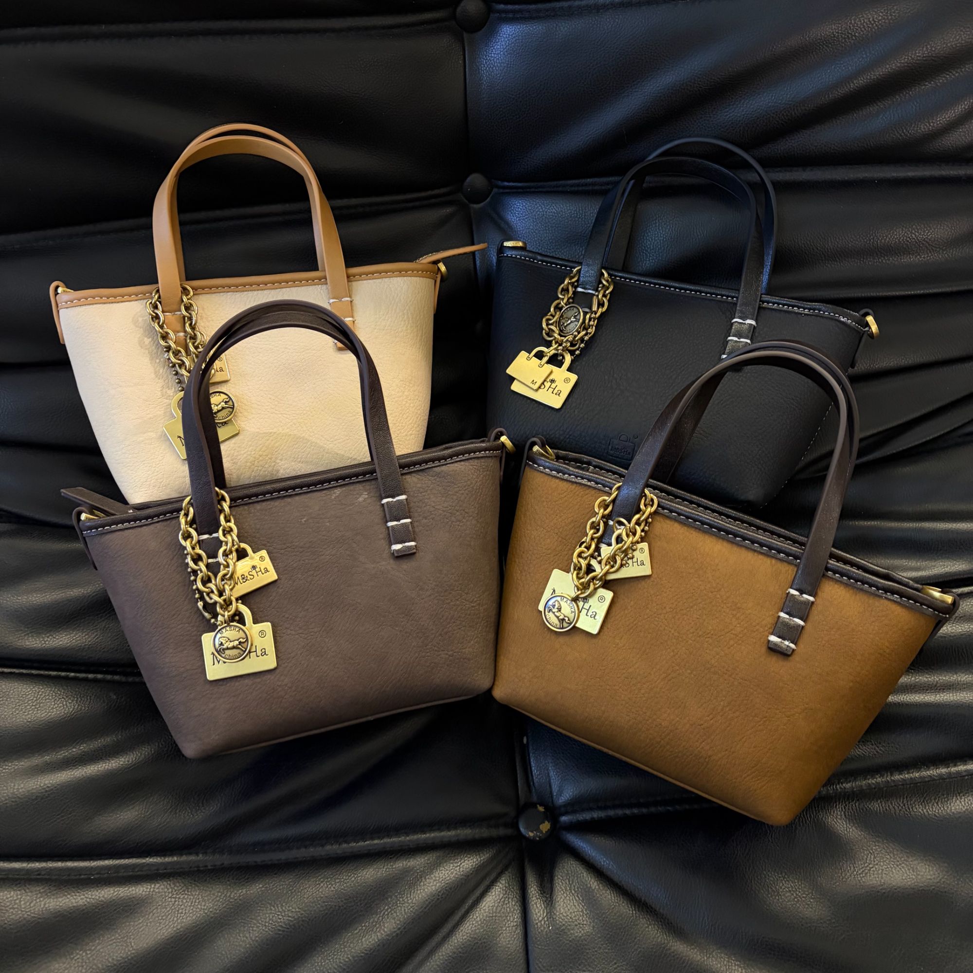 2025秋冬新款简约风手提斜跨菜篮子包 小众轻奢韩系时尚通勤百搭