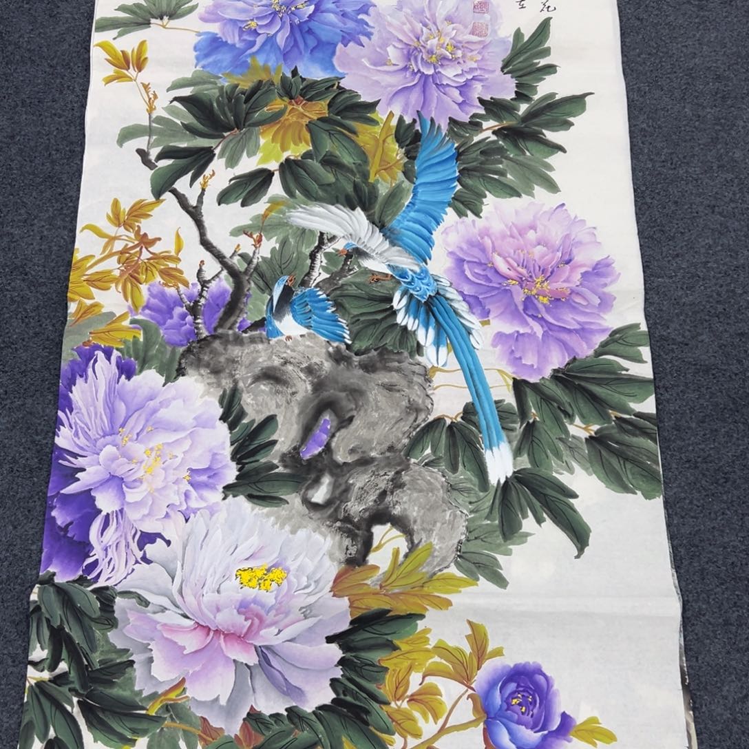山***迟国画国画作品欣赏一下