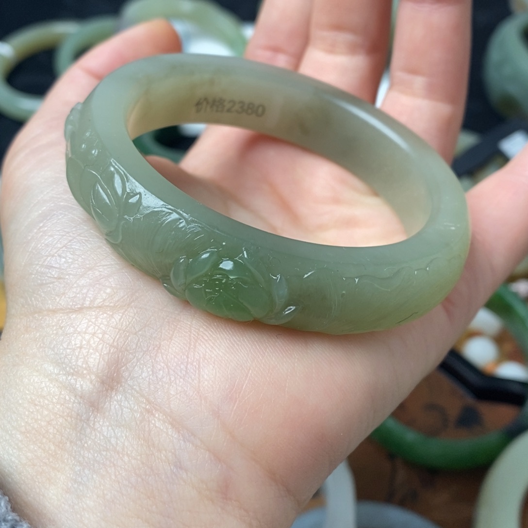 和田玉手镯55.8未镶嵌