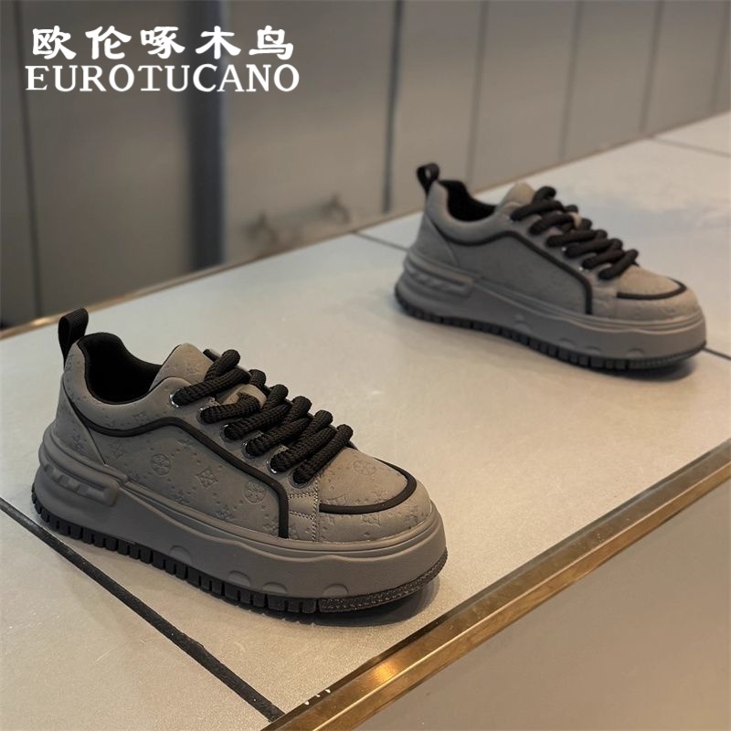 欧伦啄木鸟EUROTUCANO男鞋秋季时尚百搭运动休闲鞋子男款小白板鞋