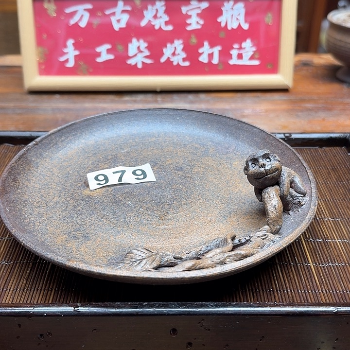 纯手工制作粗陶茶具