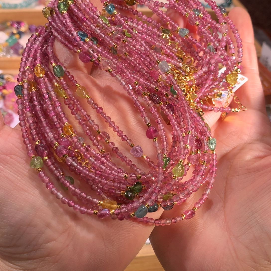 项链未镶嵌碧玺多样性发其一