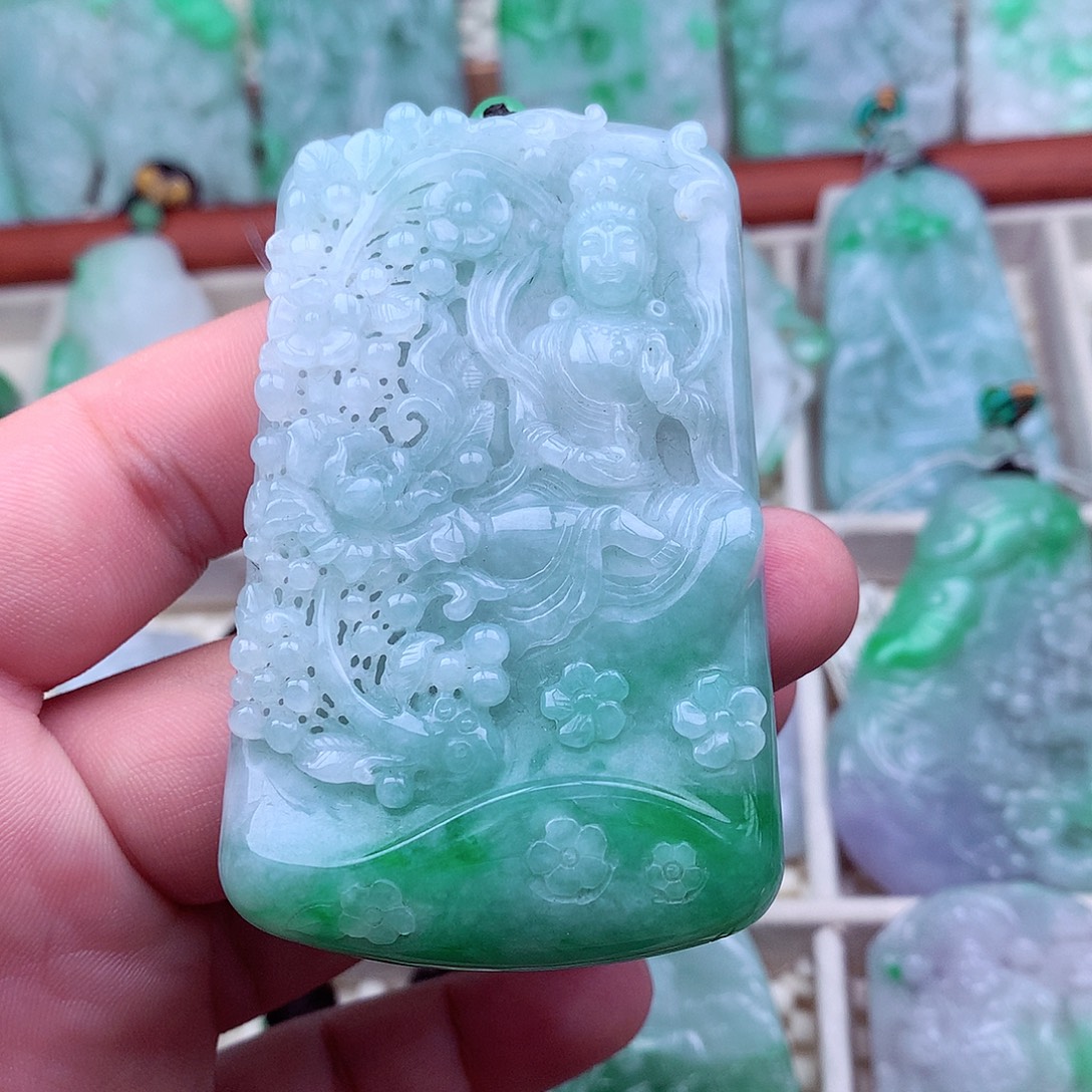 翡翠未镶嵌吊坠(不含链)