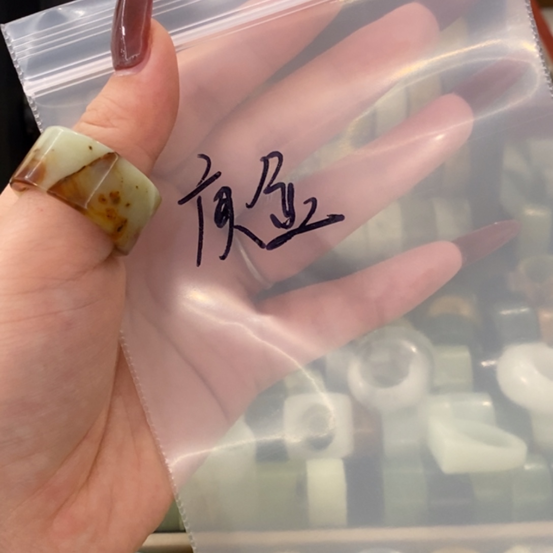 庚***金蛇纹石玉未镶嵌戒指