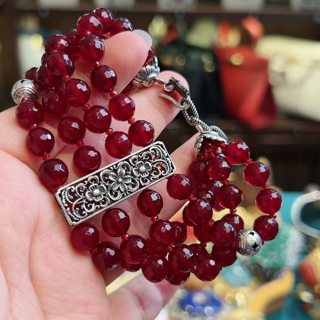 玛瑙手链未镶嵌古风