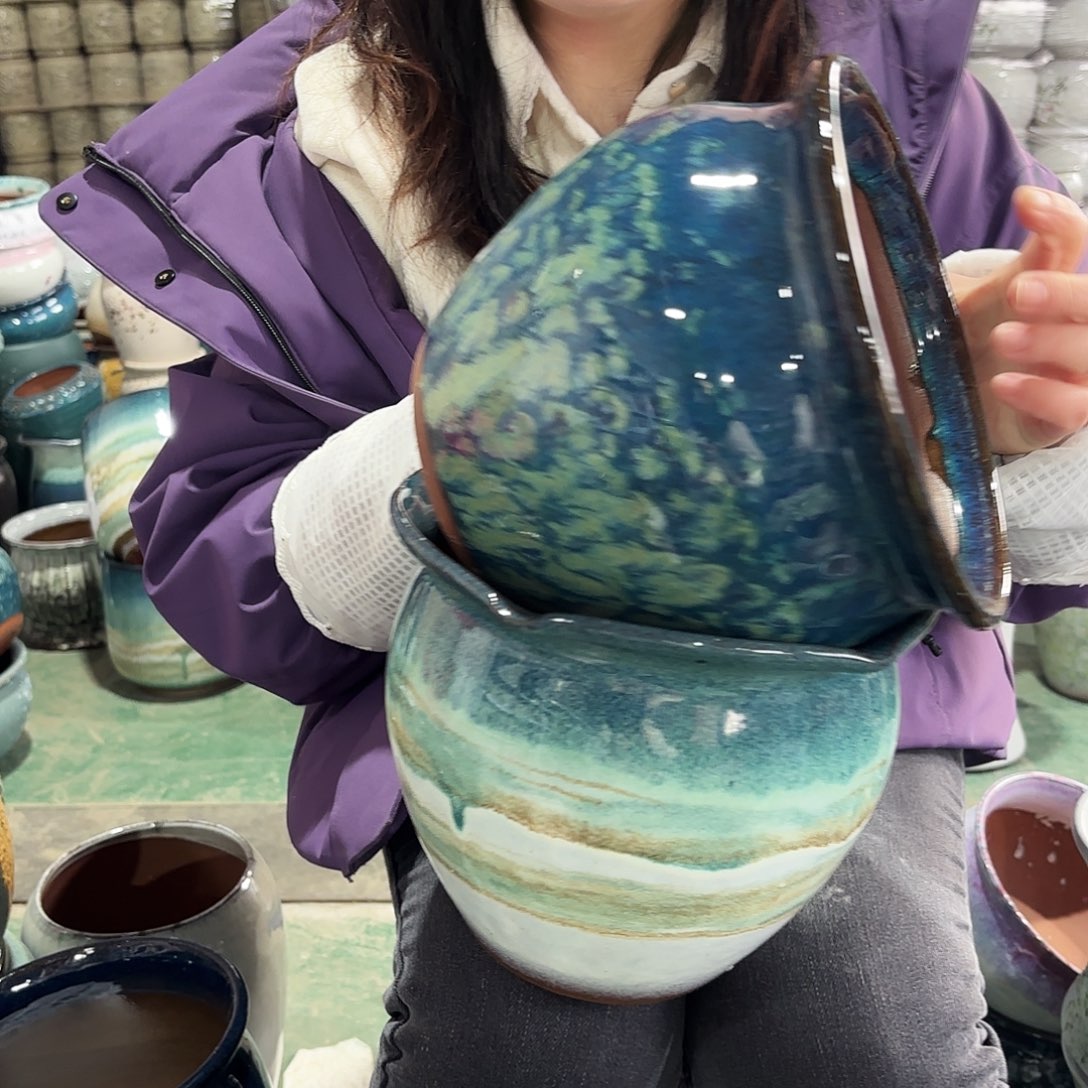 正品两个高18/20红陶