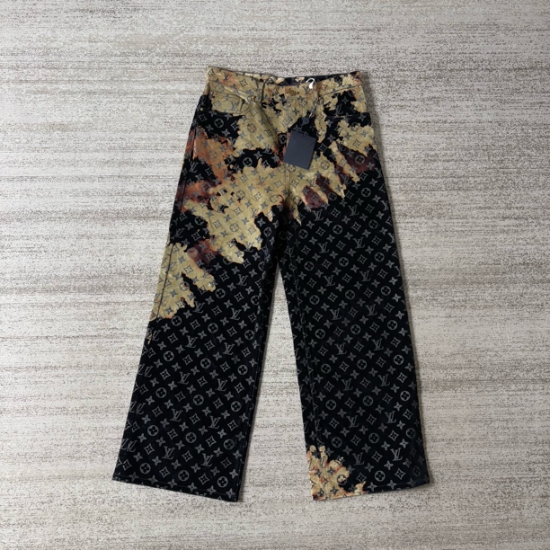 未使用 LouisVuitton/路易威登 火烧云系列直筒牛仔裤/28码/8460