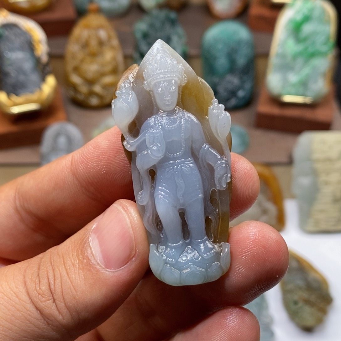 未镶嵌定制翡翠天**勤观音