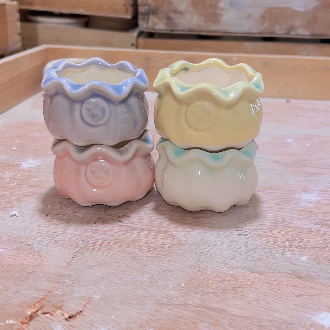 红陶陶瓷花盆满12包邮