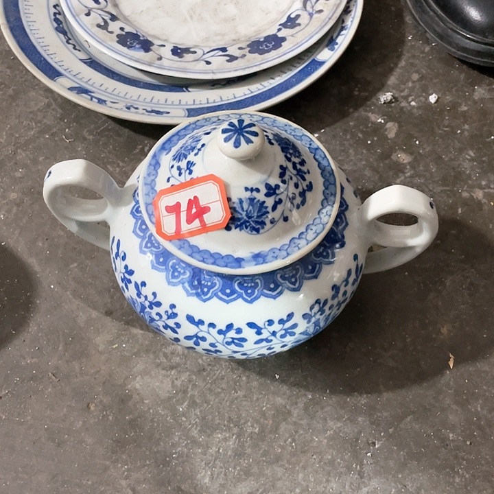 【闪购商品】盘景德镇陶瓷糖罐摆件