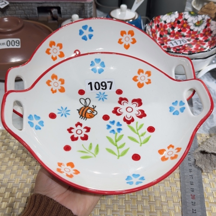 瓷片陶瓷瑕疵介意慎拍1097