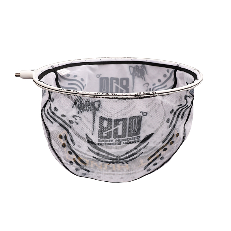 800度白色鲫鱼抄网头35直径碳素抄网头黑坑鲫鱼飞抄抄网头