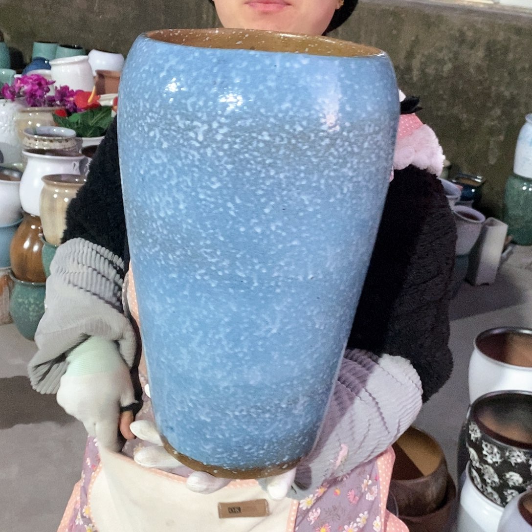 紫砂花盆瑕疵口20高38