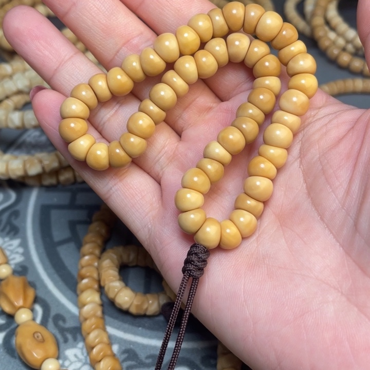 龙眼菩提吊坠白*龙脊菩提 蒜瓣大肠8mm50颗