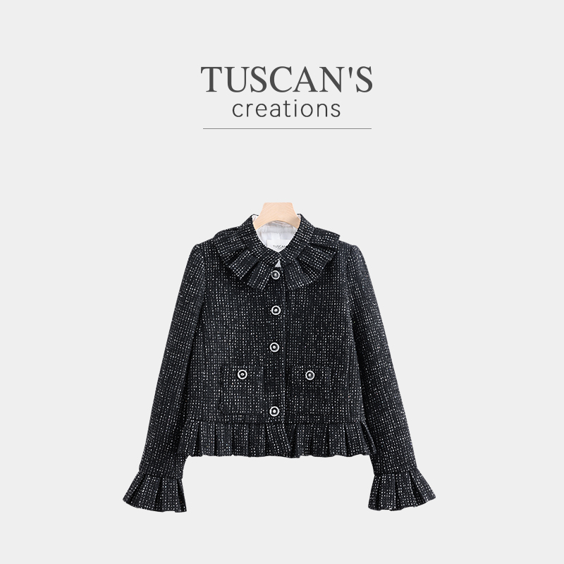 TUSCAN'S CREATIONS秋冬季小香风短外套休闲优雅风薄款女