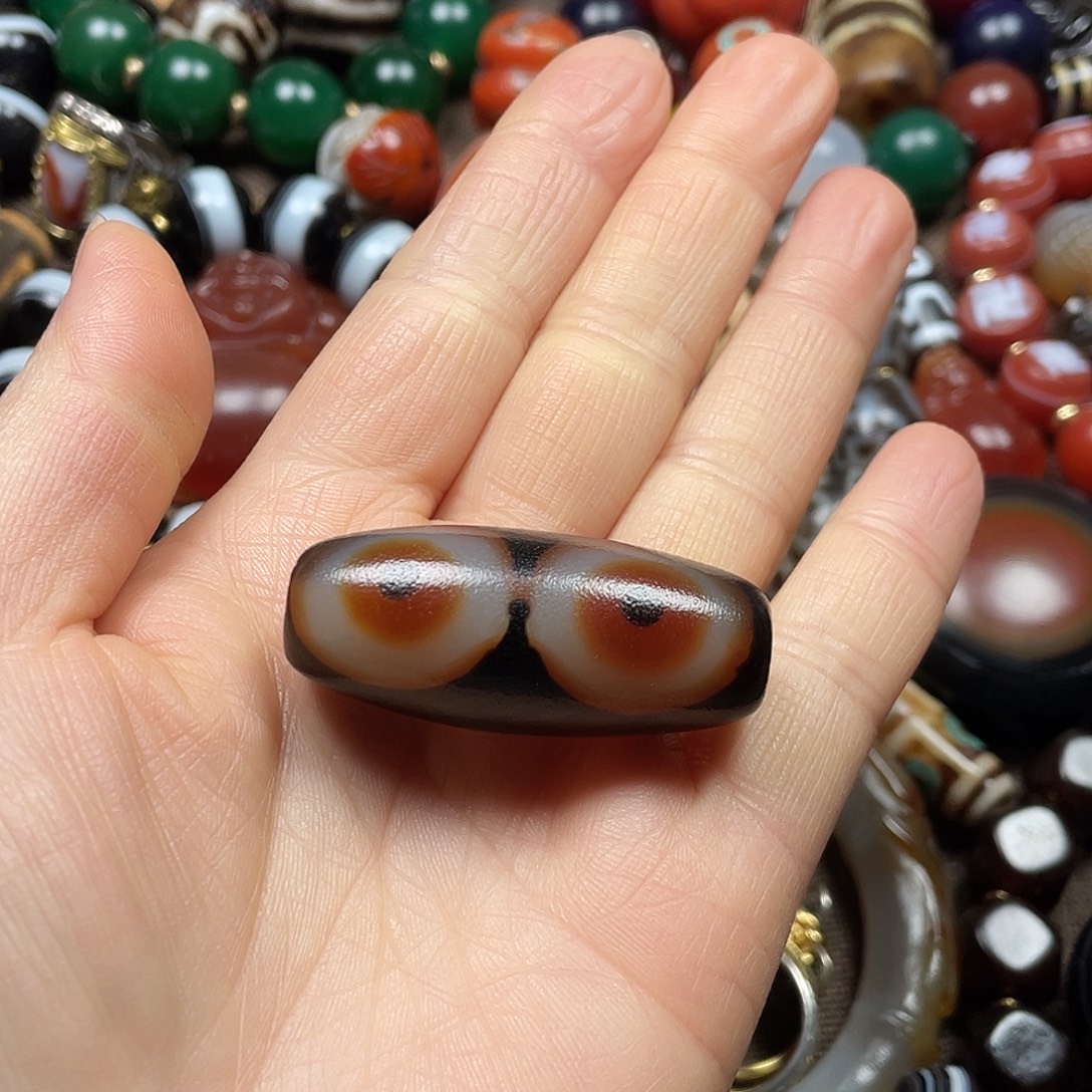 偶***光玛瑙/玉髓未镶嵌挂件