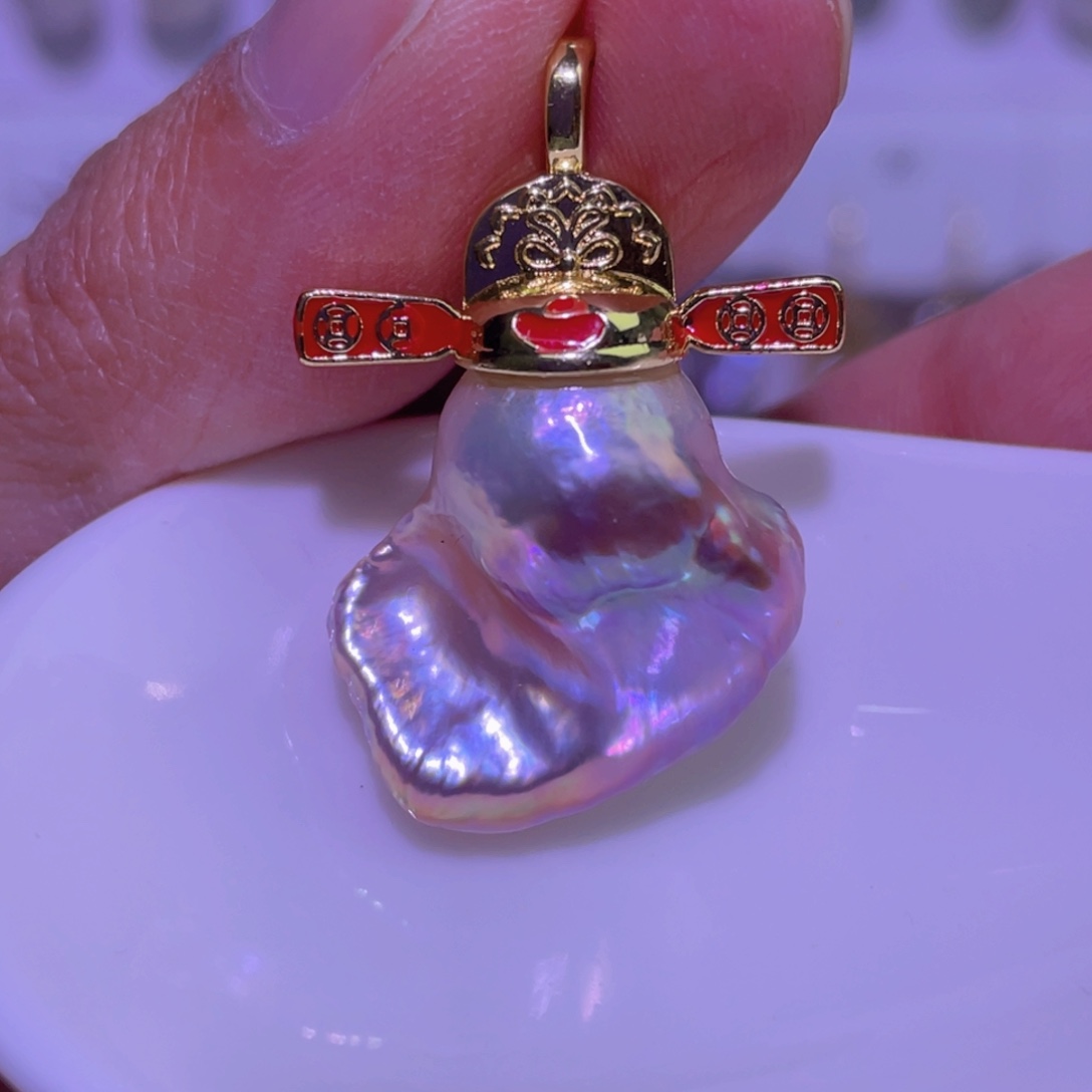 未镶嵌天然淡水珍珠吊坠淡水珍珠